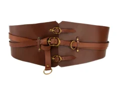 Hot Leonardo Carbone 1230 Edel Leder-Miedergürtel "Audrey" - Braun