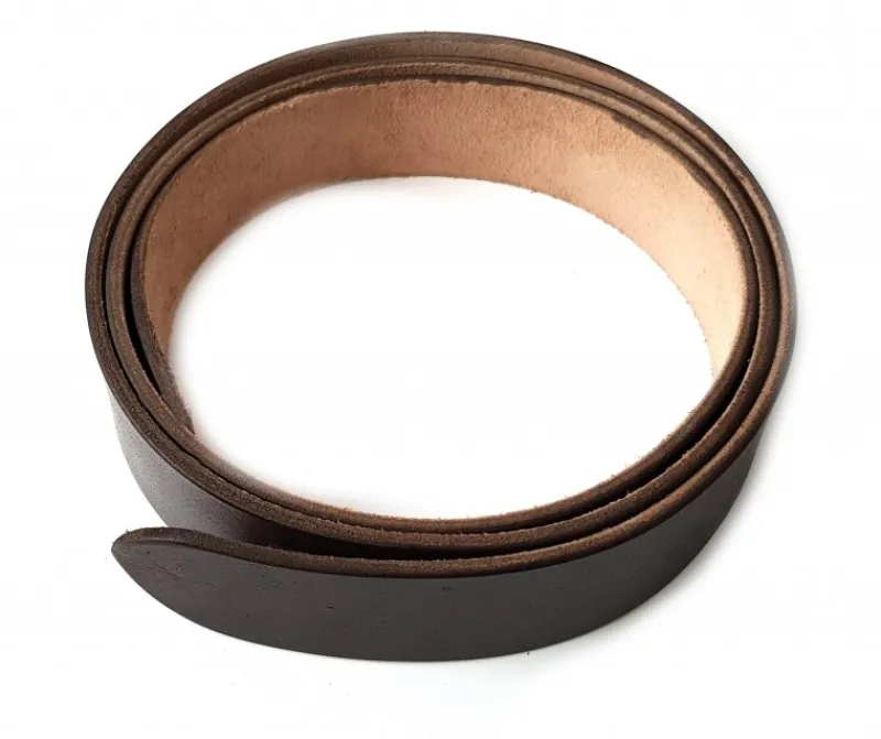 Flash Sale Leonardo Carbone 5000 Gürtelrohling "Rolf" aus robustem Leder - Dunkelbraun