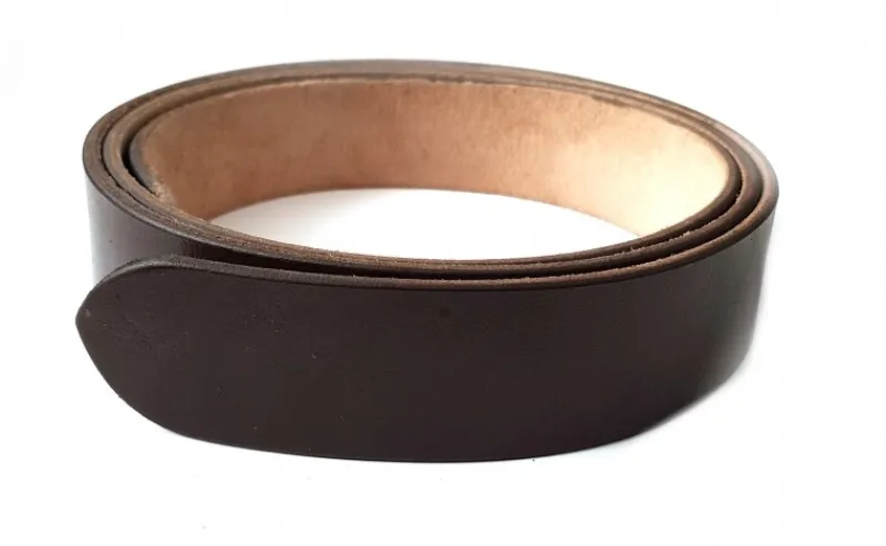 Flash Sale Leonardo Carbone 5000 Gürtelrohling "Rolf" aus robustem Leder - Dunkelbraun