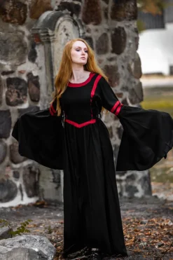 Best Sale Leonardo Carbone 4905 Kapuzenkleid aus Viskose "Isolde"