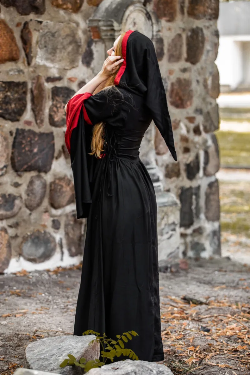 Best Sale Leonardo Carbone 4905 Kapuzenkleid aus Viskose "Isolde"