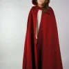 Fashion Leonardo Carbone 16013 Kinderwollumhang mit handgenähter Stickerei Rot
