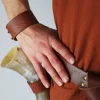 Discount Leonardo Carbone 1241 Lederarmband mit keltischer Prägung