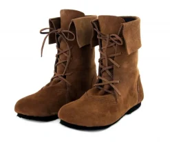 Sale Leonardo Carbone 074 Mittelalter-Stiefel "Aurin" mit Stulpe - Braun