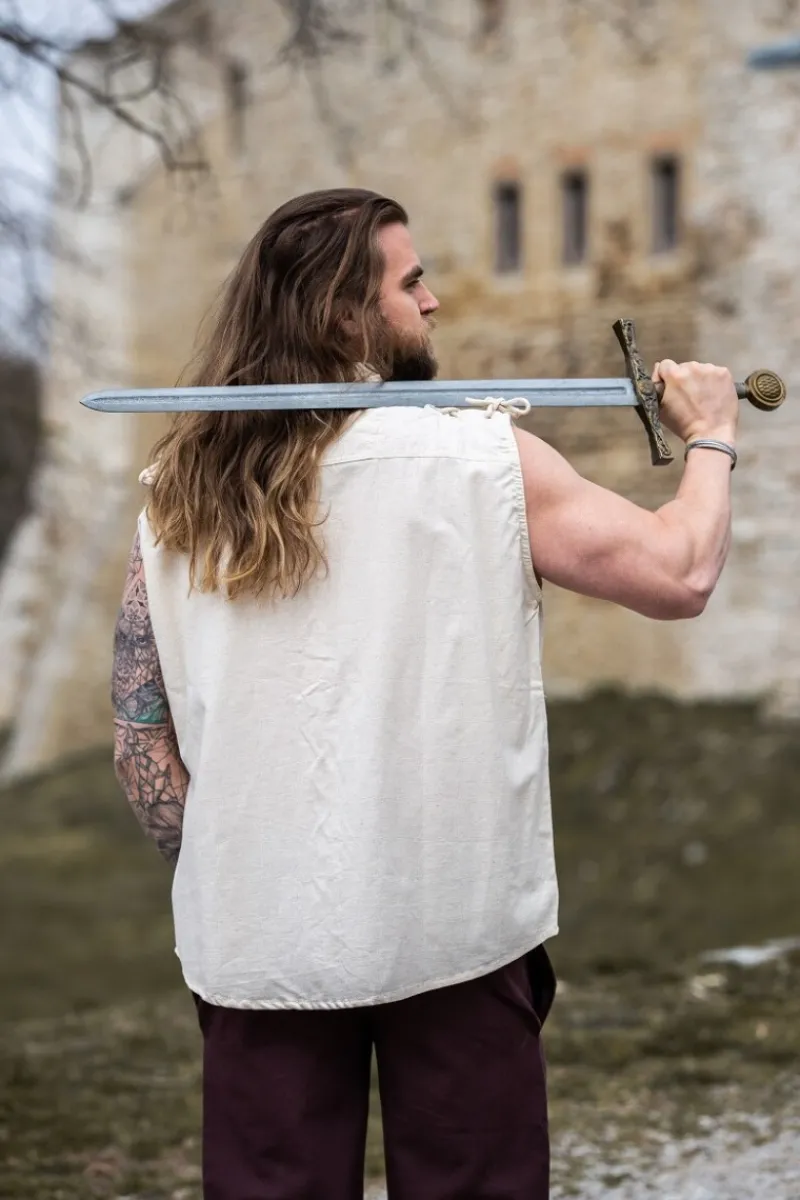 Fashion Leonardo Carbone 1051 ärmelloses Schnürhemd "Henn"
