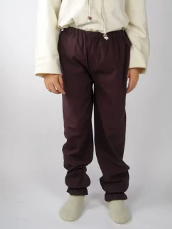 Fashion Leonardo Carbone Baumwoll-Kinderhose Braun