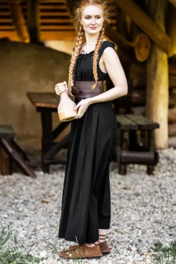 Cheap Leonardo Carbone Bodenlanges Kleid "Ella" Schwarz