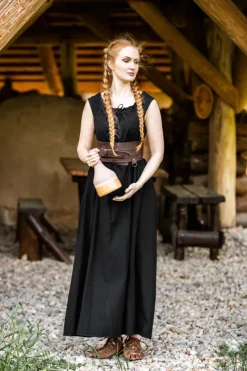 Cheap Leonardo Carbone Bodenlanges Kleid "Ella" Schwarz