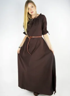 Online Leonardo Carbone Bodenlanges Kurzarmkleid