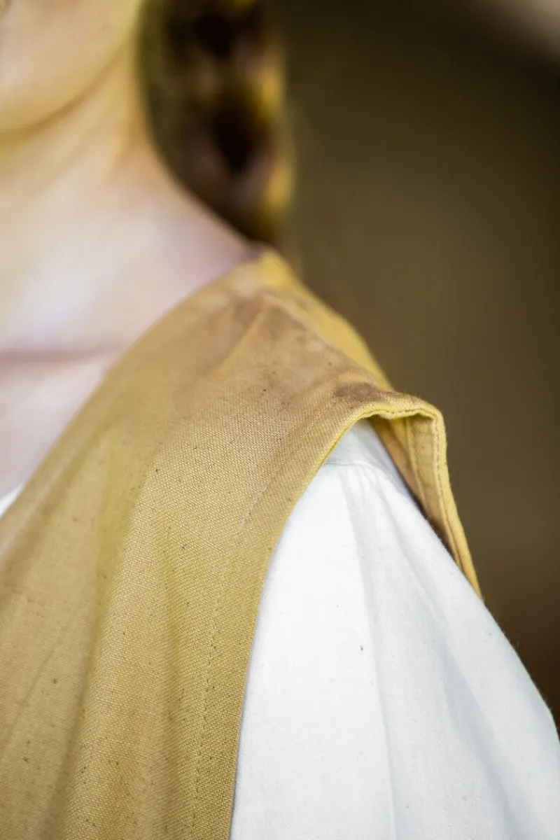Store Leonardo Carbone Bäuerliches Überkleid "Gerda" Honig Braun
