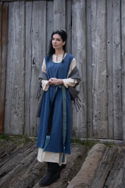 Shop Leonardo Carbone Bäuerliches Überkleid "Gerda" Blau