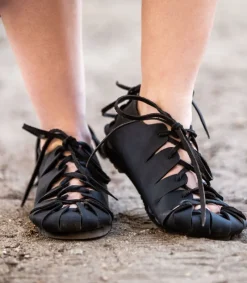 Flash Sale Leonardo Carbone Bundschuhe aus Nubukleder- Schwarz