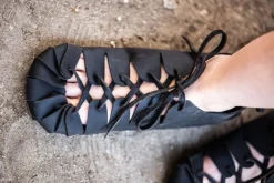 Flash Sale Leonardo Carbone Bundschuhe aus Nubukleder- Schwarz