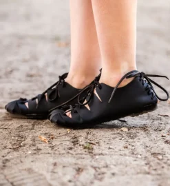 Flash Sale Leonardo Carbone Bundschuhe aus Nubukleder- Schwarz