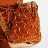 Shop Leonardo Carbone Edler Samtbeutel "Relindis" Terracotta