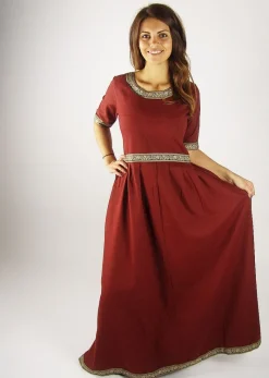 Best Leonardo Carbone Edles Kurzarmkleid mit Bordüre 