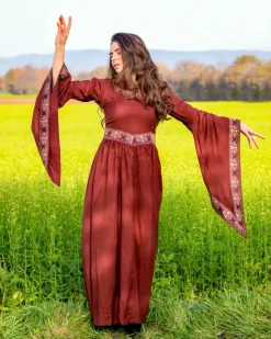 Discount Leonardo Carbone Edles Viskose Kleid Burgund Rot