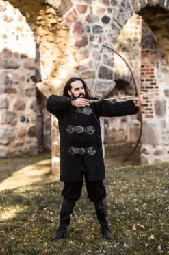 Sale Leonardo Carbone Gambeson mit Schließen "Frieso" Schwarz