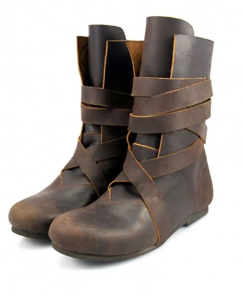 Flash Sale Leonardo Carbone Haithabu Stiefel aus Nubukleder "Floki" Braun