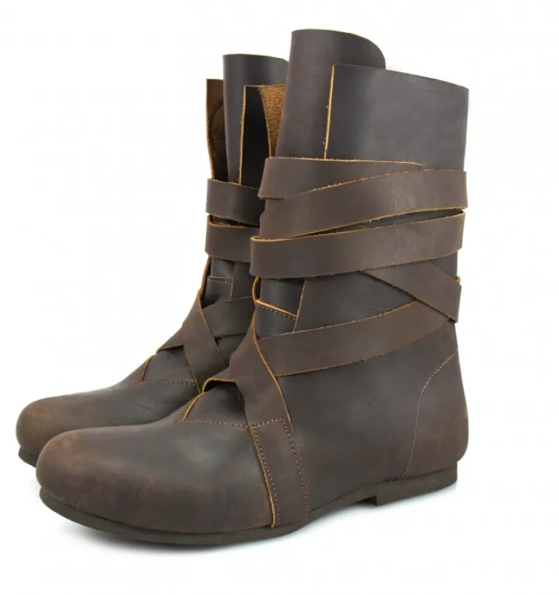 Flash Sale Leonardo Carbone Haithabu Stiefel aus Nubukleder "Floki" Braun