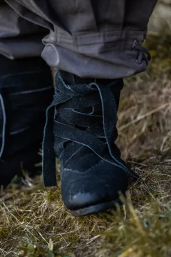 Discount Leonardo Carbone Haithabu-Stiefel aus Wildleder "Magne" Schwarz