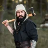 New Leonardo Carbone Haube Michel in Leinenoptik- Hanffarben