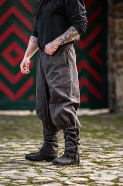 Store Leonardo Carbone Hose "Tiago" mit Beinschnürung Braun