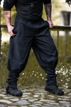New Leonardo Carbone Hose "Tiago" mit Beinschnürung Schwarz