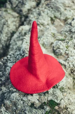 New Leonardo Carbone Kinder Hexenhut "Dolores" Rot