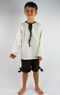 Fashion Leonardo Carbone Kinder-Kniebundhose "Oliver" Dunkelbraun