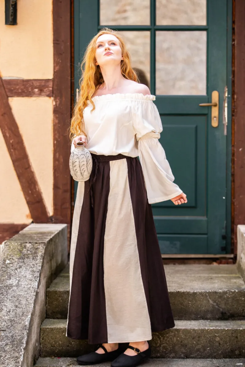 Discount Leonardo Carbone Klassische Mittelalterbluse "Emma" Natur