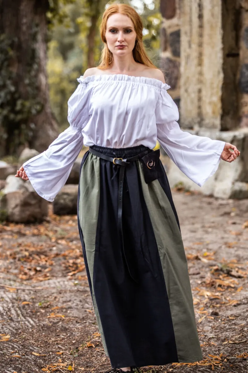 Discount Leonardo Carbone Klassische Mittelalterbluse "Emma" Weiß