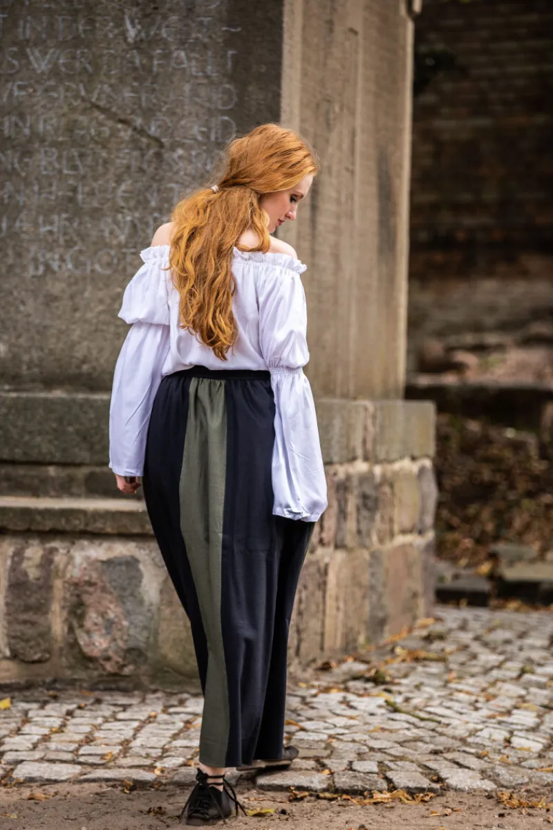 Discount Leonardo Carbone Klassische Mittelalterbluse "Emma" Weiß