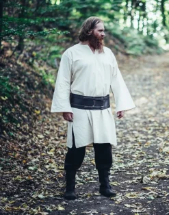Fashion Leonardo Carbone Klassische Wikinger Tunika "Thor" Natur
