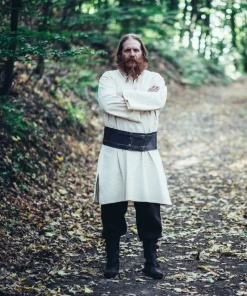 Fashion Leonardo Carbone Klassische Wikinger Tunika "Thor" Natur