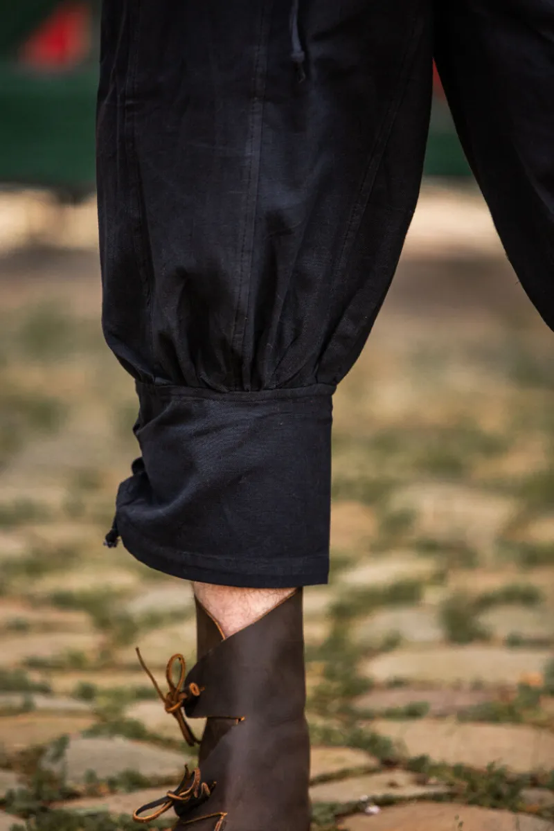 Fashion Leonardo Carbone Kniebundhose mit Unterbeinschnürung "Laurence" Schwarz