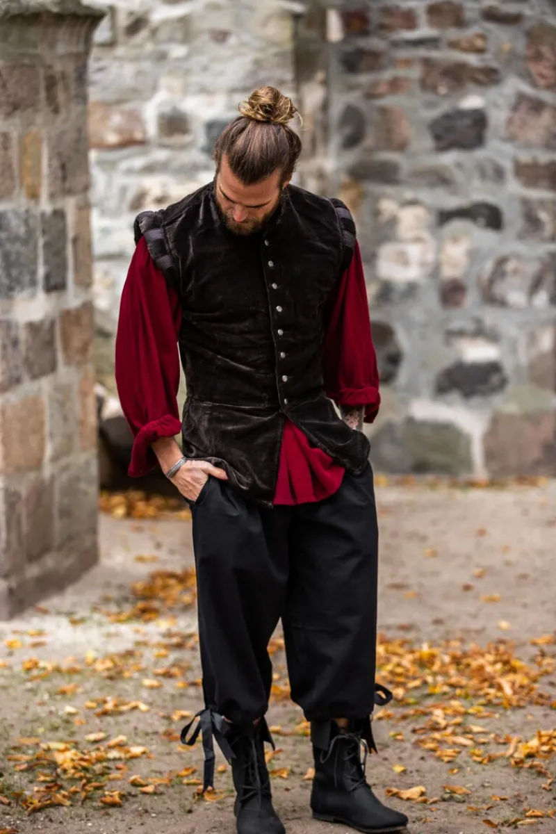 Sale Leonardo Carbone Kniebundhose "Vincent" Schwarz