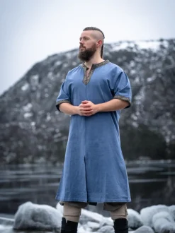Online Leonardo Carbone Kurzarmtunika mit Bordüre 
