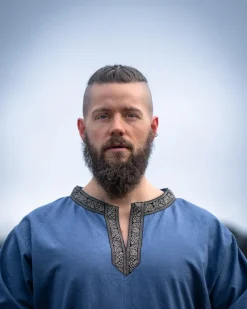 Online Leonardo Carbone Kurzarmtunika mit Bordüre 