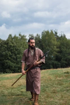 Fashion Leonardo Carbone Kurzarmtunika mit Bordüre 