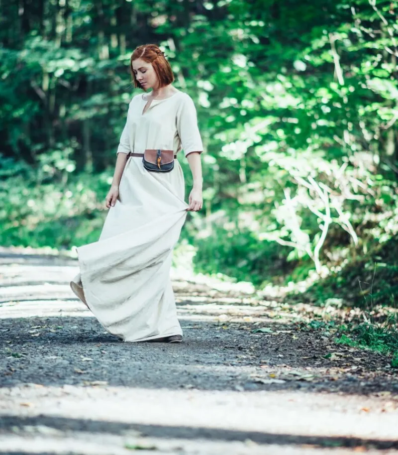 Online Leonardo Carbone Kurzarmunterkleid "Silja" - Hanffarben