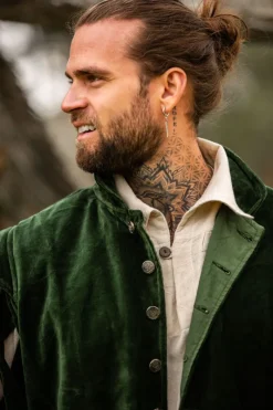 Hot Leonardo Carbone Landsknechtjacke mit geschlitzten Ärmeln 