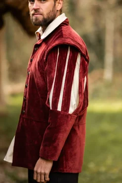 Flash Sale Leonardo Carbone Landsknechtjacke mit geschlitzten Ärmeln 