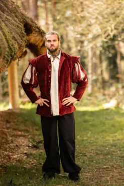 Flash Sale Leonardo Carbone Landsknechtjacke mit geschlitzten Ärmeln 