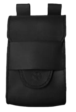 Sale Leonardo Carbone Ledergürteltasche "Bjarne" Schwarz