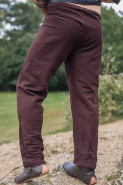 Sale Leonardo Carbone Leinenhose "Asmund" Dunkelbraun