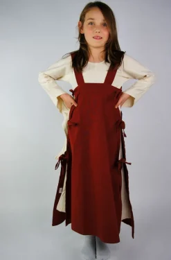 Hot Leonardo Carbone Mädchen Wikingerüberkleid "Johanna" Rot