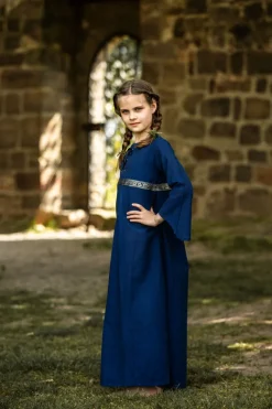 New Leonardo Carbone Mädchenkleid "Piccola Donna" Blau