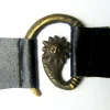 Store Leonardo Carbone Metallspange Sonne mit Leder Schwarz