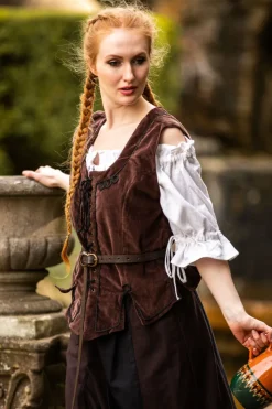 Best Leonardo Carbone Miederweste "Odette" Dunkelbraun